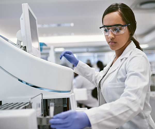 Woman in lab